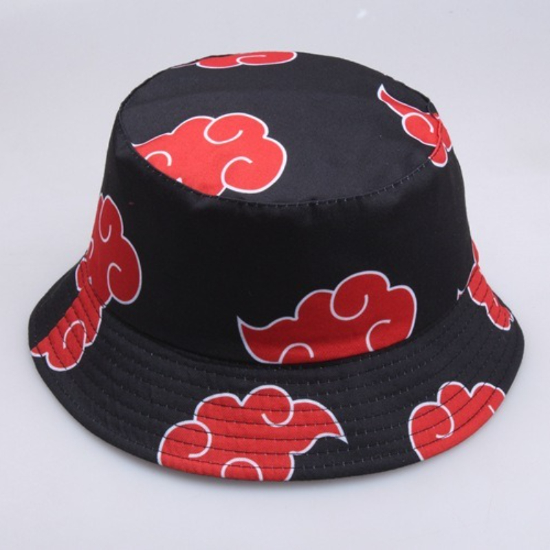 Bucket Hat Cotton - Red Cloud Print Cotton Bucket Hat
