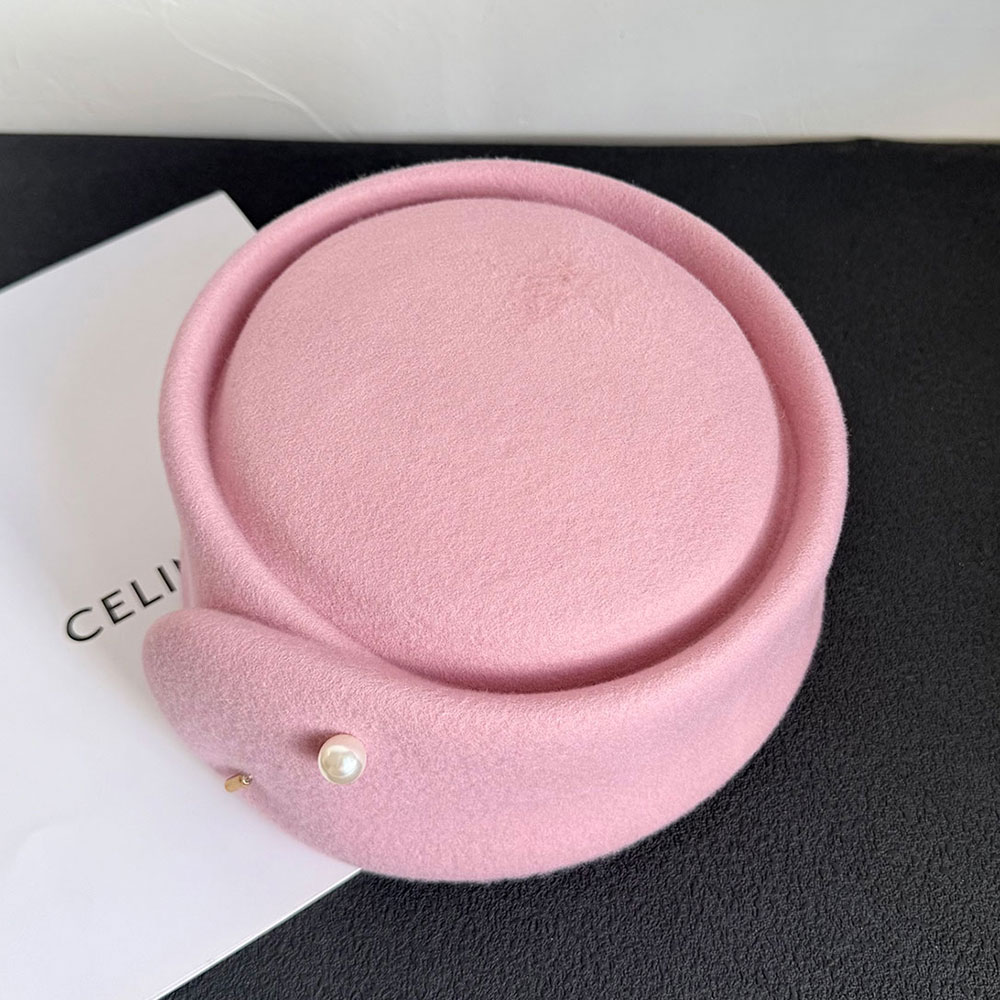 Fall Winter New 100% Pink Blac - Beret French Wool review and price