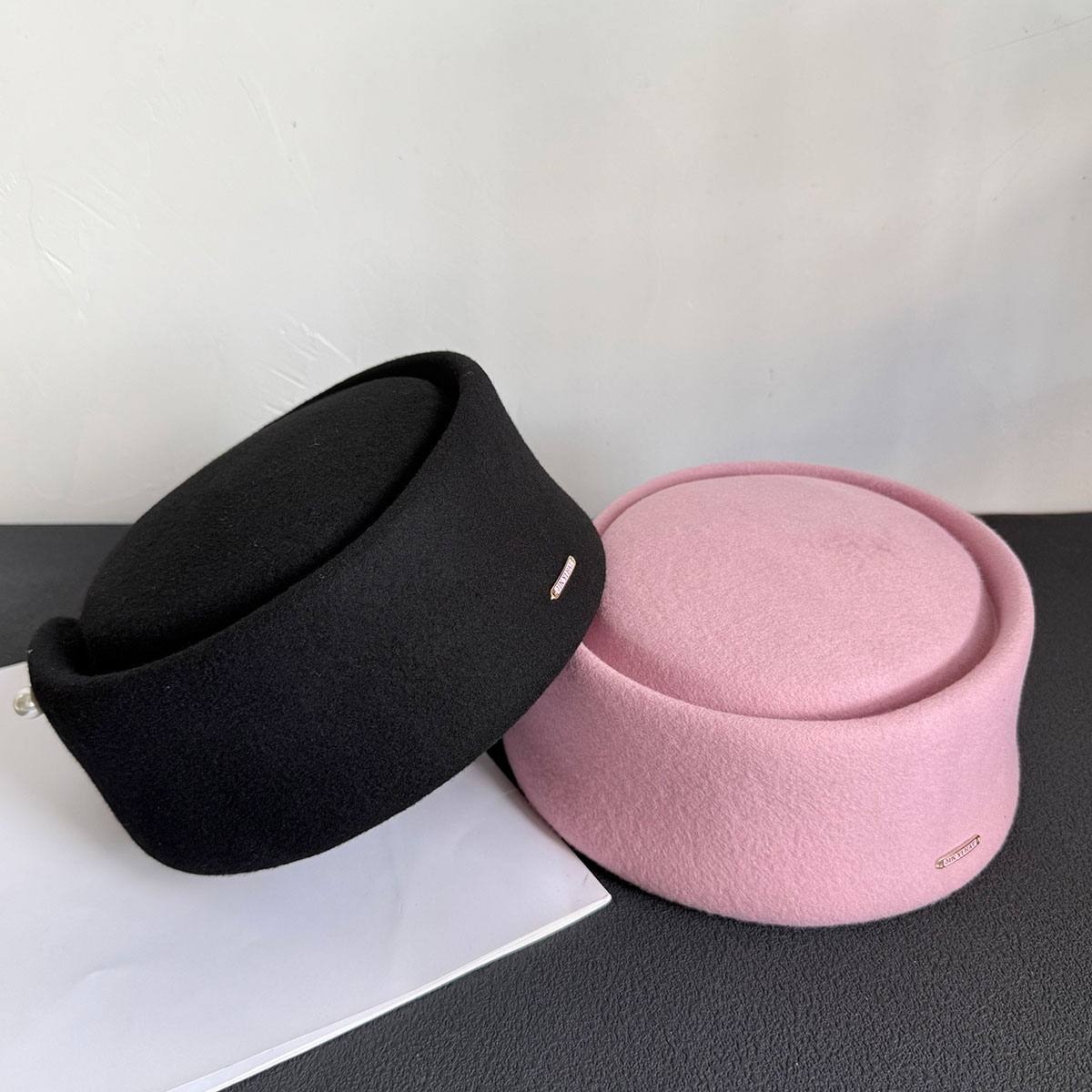 Fall Winter New 100% Pink Blac - Beret French Wool review and price