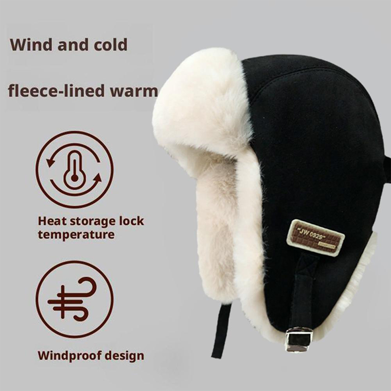 Thick Warm Russian Ushanka Fur - Winter Trapper Hat review and price