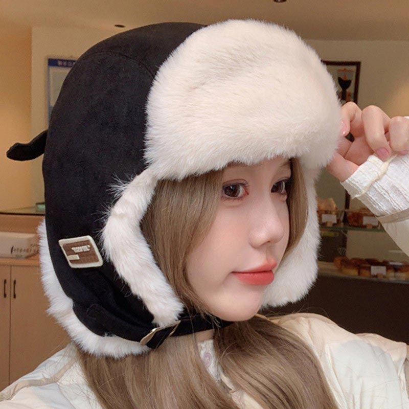 Thick Warm Russian Ushanka Fur - Winter Trapper Hat review and price