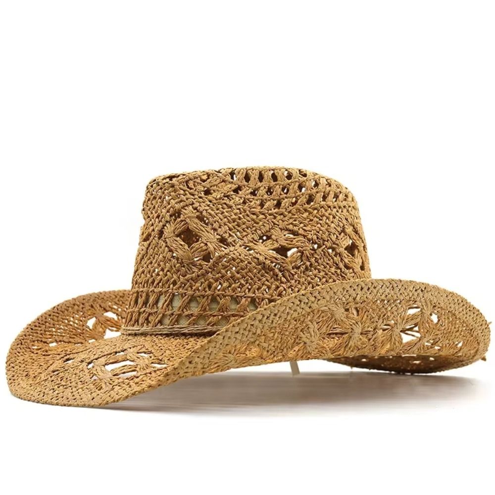 Vintage Wide Brim Hollow Straw - Cowboy Hat Straw review and price