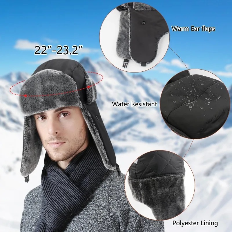 Snow Ski Army Military Ushanka - Trapper Hat Ear Flap review and price