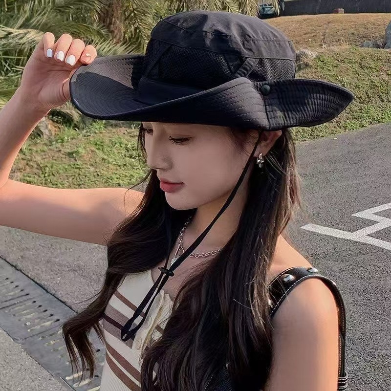 1pcs Summer Men Bucket Hat Out - Sun Hat Wide Brim review and price