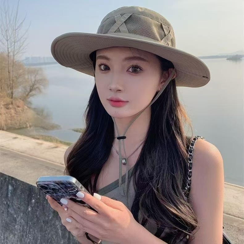 1pcs Summer Men Bucket Hat Out - Sun Hat Wide Brim review and price