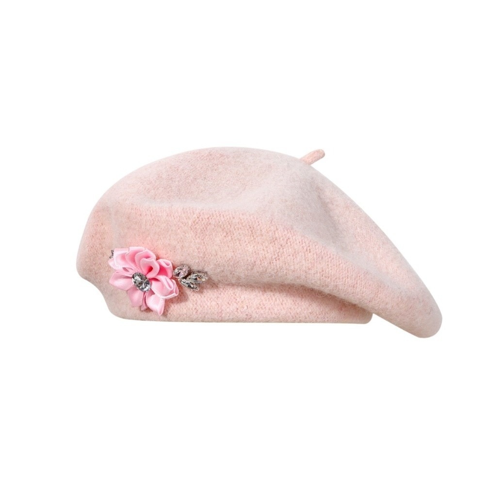 Sweet Solid Color Wool Beret C - Beret French Wool review and price